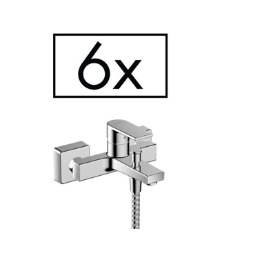 Hansgrohe Vernis Shape egykaros kádcsaptelep falsíkon kívüli szereléshez, projekt csomag (6db) króm Hansgrohe Vernis Shape egykaros kádcsaptelep falsíkon kívüli szereléshez, projekt csomag (6db) króm